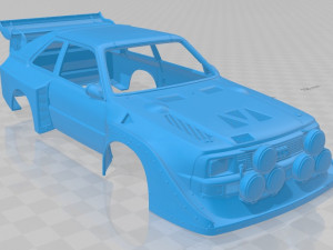 Audi Quattro Sport S1 1985 Printable Body Car Modèles 3D en vedette