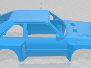 Audi Quattro Sport S1 1985 Printable Body Car Modèles 3D en vedette