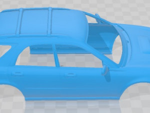 Subaru Impreza WRX 2002 Wagon Printable Body Car Model Cetak 3D