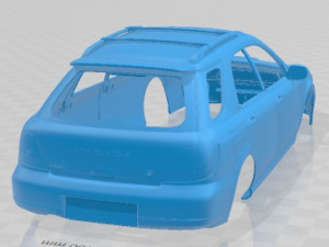 Subaru Impreza WRX 2002 Wagon Printable Body Car Model Cetak 3D