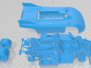 Porsche 908-03 Printable Car 3D 프린트 모델