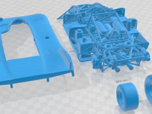Porsche 908-03 Printable Car 3D Print Model