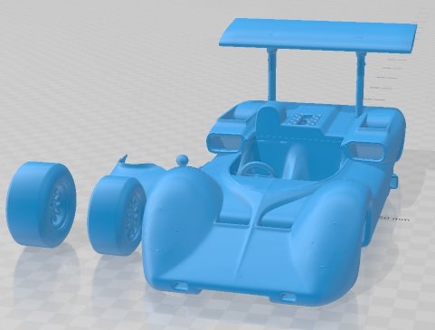 Chaparral 2E Printable Car 3D प्रिंट मॉडल .c4d .max .obj .3ds .fbx .stl .blend 