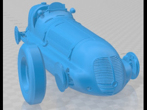 Maserati 8CTF 1939 Printable Car 3D Baskı Modeli