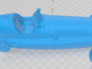 Maserati 8CTF 1939 Printable Car 3D Baskı Modeli