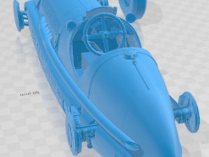 Maserati 8CTF 1939 Printable Car 3D Baskı Modeli