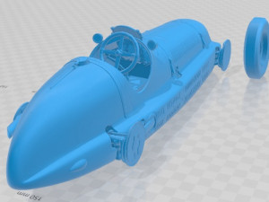 Maserati 8CTF 1939 Printable Car 3D Baskı Modeli