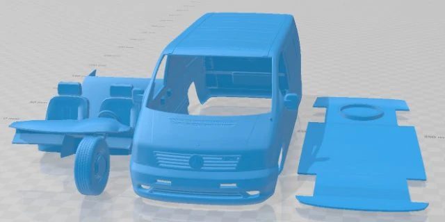 Mercedes Benz Vito W638 PanelVan 1996 Printable Van 3D Print Model .c4d .max .obj .3ds .fbx .stl .blend 