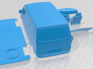 Mercedes Benz Vito W638 PanelVan 1996 Printable Van 3D Baskı Modeli