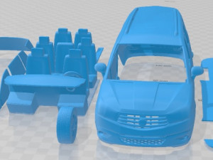 SsangYong Rodius 2016 Printable Car 3D Print Model