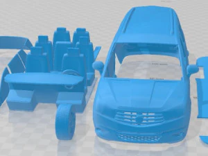 SsangYong Rodius 2016 Printable Car 3D Print Model