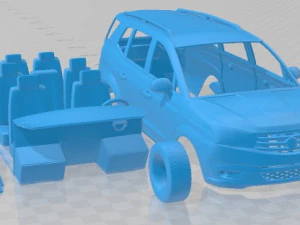 SsangYong Rodius 2016 Printable Car 3D Print Model