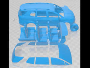 SsangYong Rodius 2016 Printable Car 3D Print Model