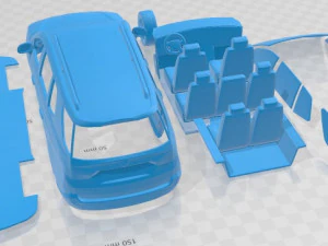 SsangYong Rodius 2016 Printable Car 3D Print Model
