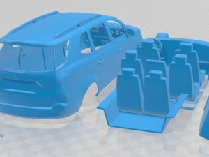 SsangYong Rodius 2016 Printable Car 3D Print Model