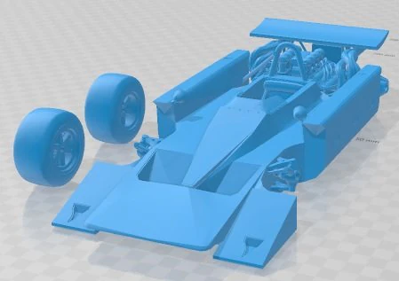 Cosworth 4WD 1969 Printable Car 3D Print Model .c4d .max .obj .3ds .fbx .stl .blend 