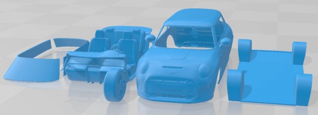 Mini SE Electric 2023 Printable Car 3D 打印模型 .c4d .max .obj .3ds .fbx .stl .blend 