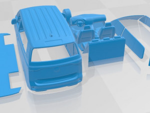 Volkswagen ID Buzz 2023 Printable Car Model do druku 3D