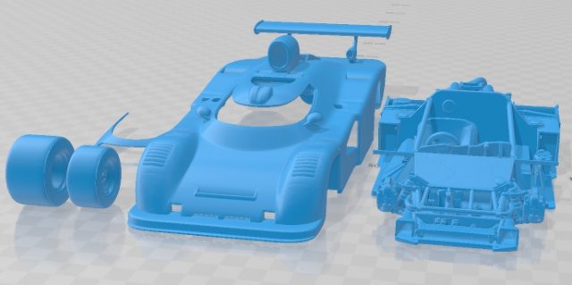 Renault Alpine A442 1978 Printable Car 3D 프린트 모델 .c4d .max .obj .3ds .fbx .stl .blend 
