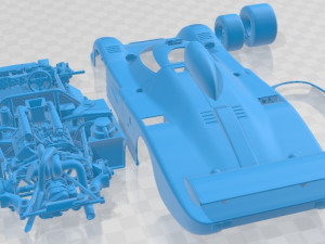 Renault Alpine A442 1978 Printable Car 3D 프린트 모델