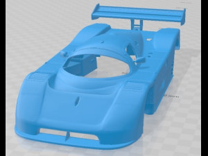 Sauber Mercedes C9 GT 1989 Printable Body Car Modèles 3D en vedette