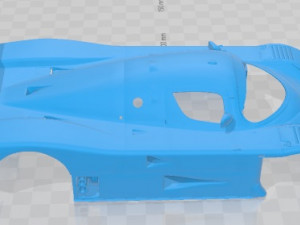 Sauber Mercedes C9 GT 1989 Printable Body Car 3Dプリントモデル