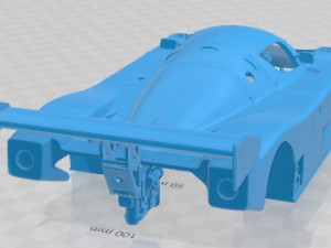 Sauber Mercedes C9 GT 1989 Printable Body Car 3Dプリントモデル