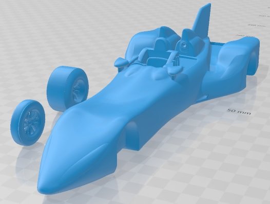 Deltawing Le Mans 2012 Printable Car 3D Принт Модель In.