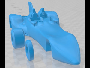 Deltawing Le Mans 2012 Printable Car 3D Print Model
