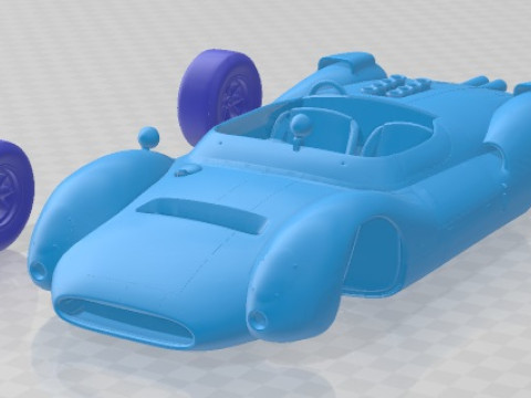 Cooper Type 61 Monaco King Cobra 1963 Printable Car 3D-printmodel