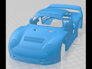 Porsche 961 Printable Body Car 3D Принт Модель