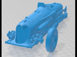 Napier Railton 1917 Printable Car 3D Print Model