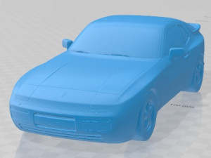 Porsche 944 1983 Printable Car 3D प्रिंट मॉडल