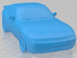 Porsche 944 1983 Printable Car 3D प्रिंट मॉडल
