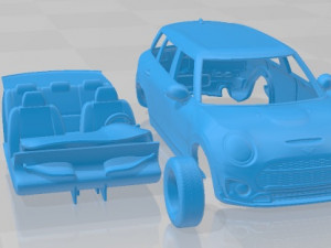 Mini Clubman 2022 Printable Car 3D Baskı Modeli