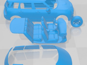Mini Clubman 2022 Printable Car 3D Baskı Modeli