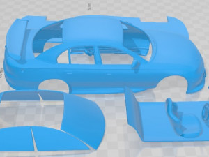 Holden Commodore Race Car Sedan 1997 Printable Car Modello di stampa 3D