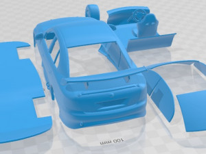 Holden Commodore Race Car Sedan 1997 Printable Car Modello di stampa 3D