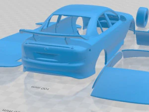Holden Commodore Race Car Sedan 1997 Printable Car 3D Print Model