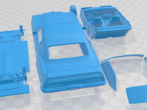 Pontiac Firebird Trans Am 1969 Printable Car 3D Принт Модель