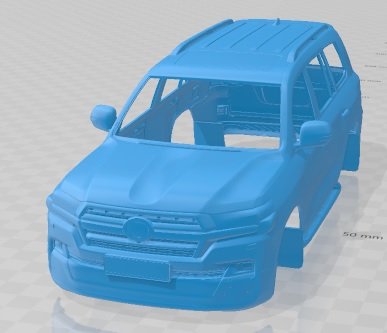 Toyota Land Cruiser 200 2021 Printable Body Car Modèles 3D en vedette .c4d .max .obj .3ds .fbx .stl .blend 