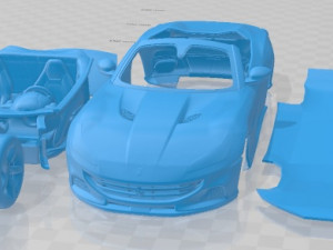 Ferrari Portofino M 2021 Printable Car Modelo de impresión 3D