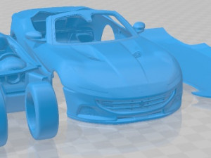 Ferrari Portofino M 2021 Printable Car 3D Baskı Modeli