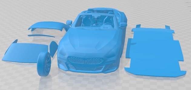 Z4 G29 Roadster M40i First Edition 2019 Printable Car 3D 打印模型 .c4d .max .obj .3ds .fbx .stl .blend 