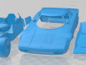 Распечатанный автомобиль Lancia Stratos GR 4 3D Принт Модель