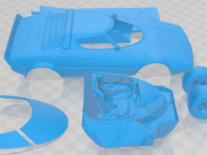 Lancia Stratos GR 4 Printable Car Modèles 3D en vedette