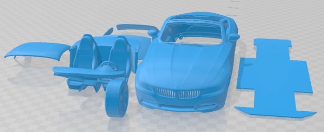 Z4 2010 Printable Car Modelo de Impressão 3D .c4d .max .obj .3ds .fbx .stl .blend 