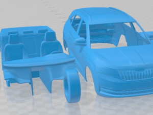Skoda Kamiq Cn 2019 Printable Car 3Dプリントモデル