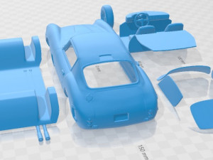 Ferrari 250 GT SWB Berlinetta 1957 Printable Car 3D Baskı Modeli
