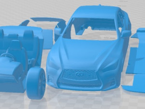 Infiniti Q50 2021 Printable Car 3D Принт Модель